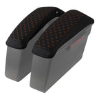 Black Hard Saddlebags Lids Covers for Harley Electra Glide, Street Glide (2014–Present)