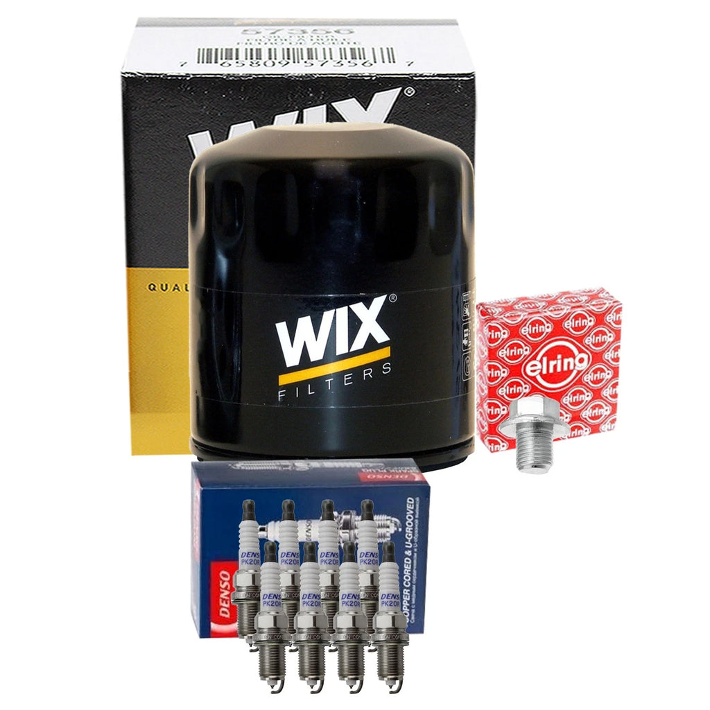 Wix Engine Oil Filter & Denso Spark Plug Kit for GX470 LX470 Tundra 4Runner (2003–2009)