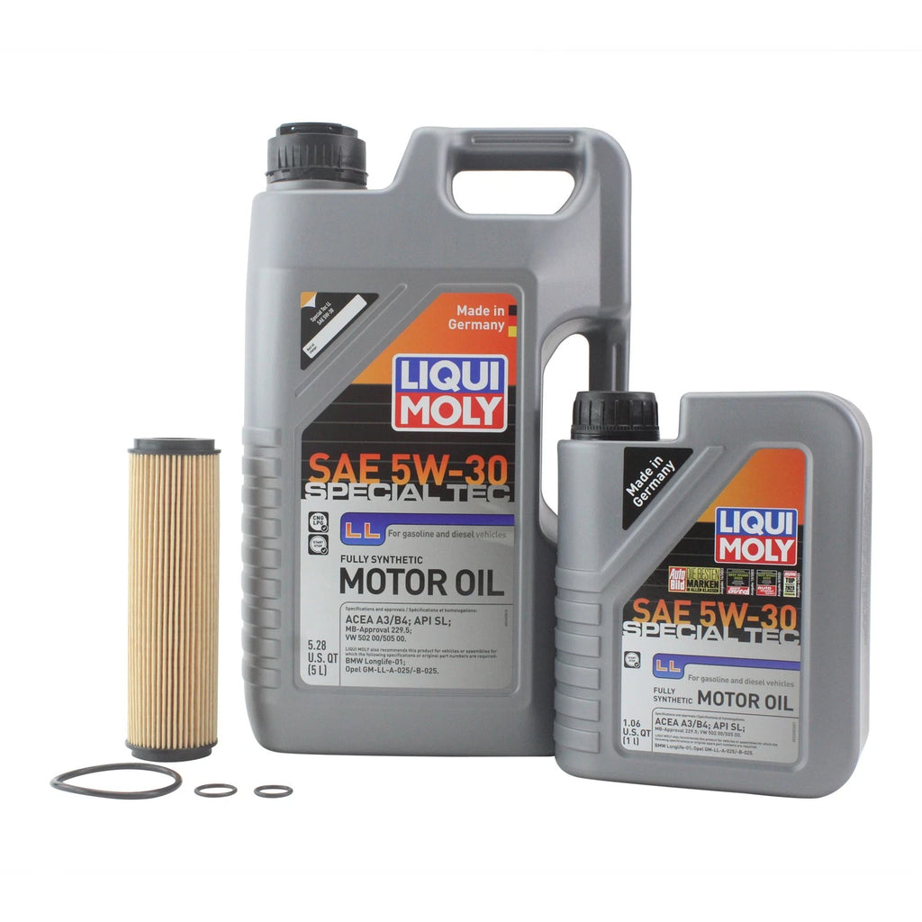 6L Liqui Moly Special Tec LL 5W30 Oil Change Kit for Mercedes C250 (2011–2015)