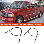 2pc Cargo Door Latch Release Cable for Ford E150 E250 E350 (2000–2014)