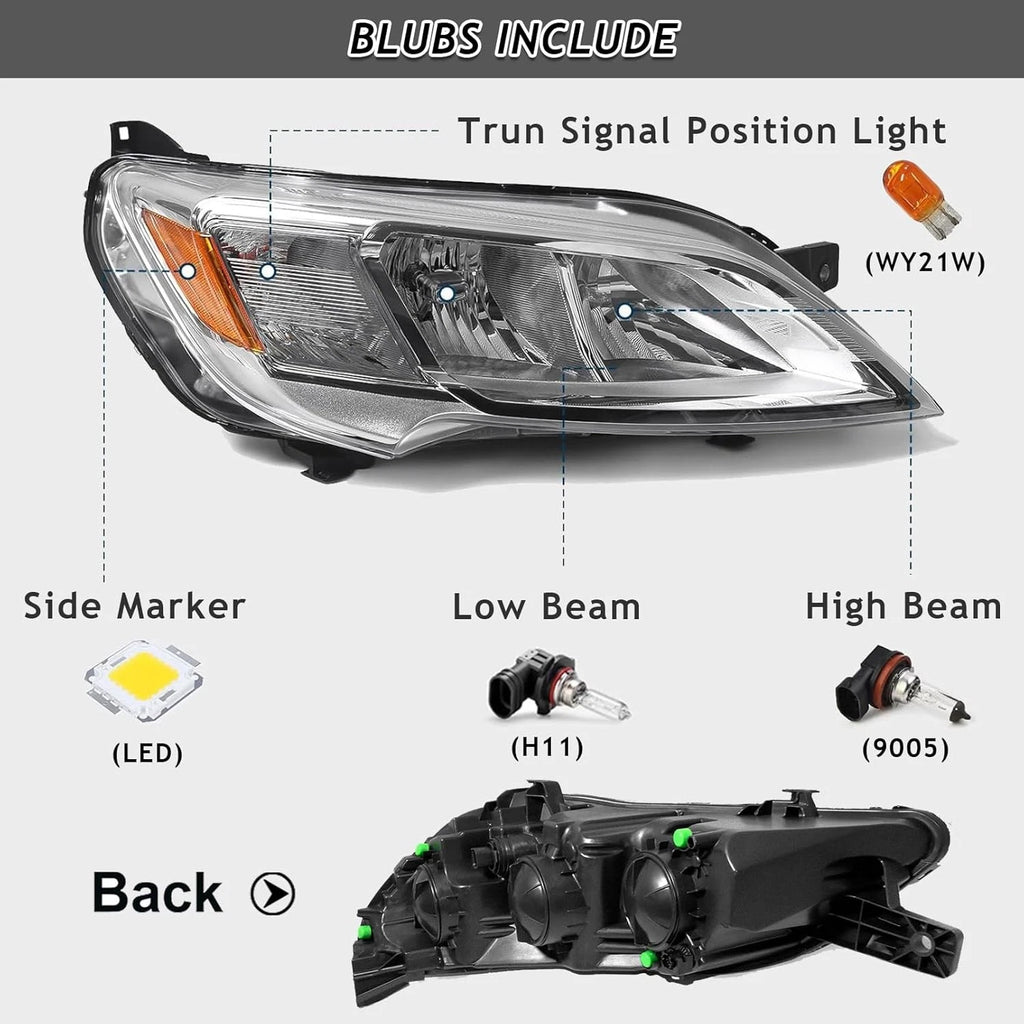 Halogen Headlight for Dodge Ram Promaster (2023–2026) Passenger w/ Bulb
