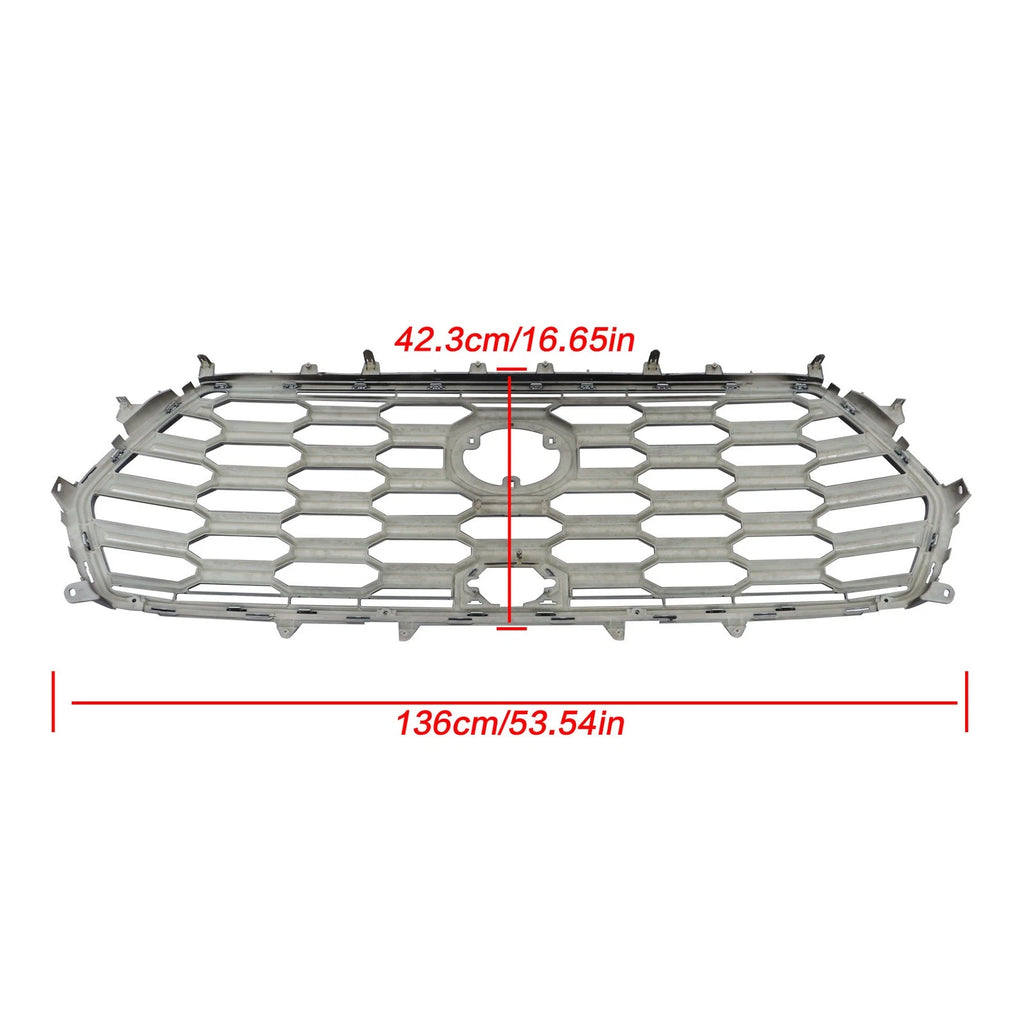 Front Bumper Upper Grille for Toyota Sequoia (2023–2024) Black Chrome