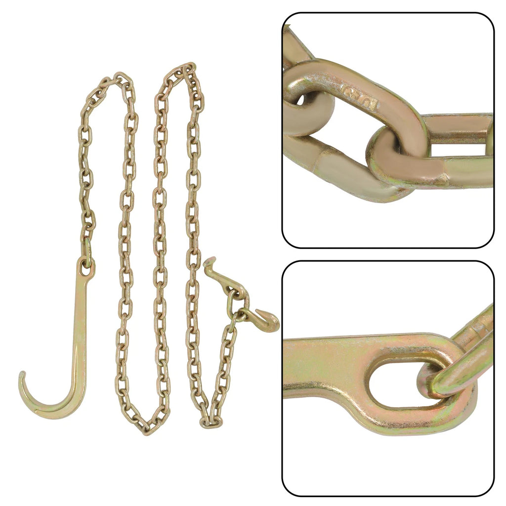 Tow Chain 15 J Hook 5/16 x 10 FT Grade 70 for Mini Wrecker