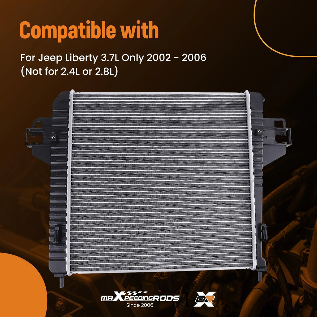 Aluminum Radiator for Jeep Liberty 3.7L 2002–2006 AT Transmission