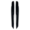 Gloss Black Front Headlight Eyelid Trim Covers for Volkswagen Touran (2011-2015)