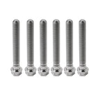 6pcs M8x50mm Titanium Torx Head Flange Screws for Motorcycle Bike