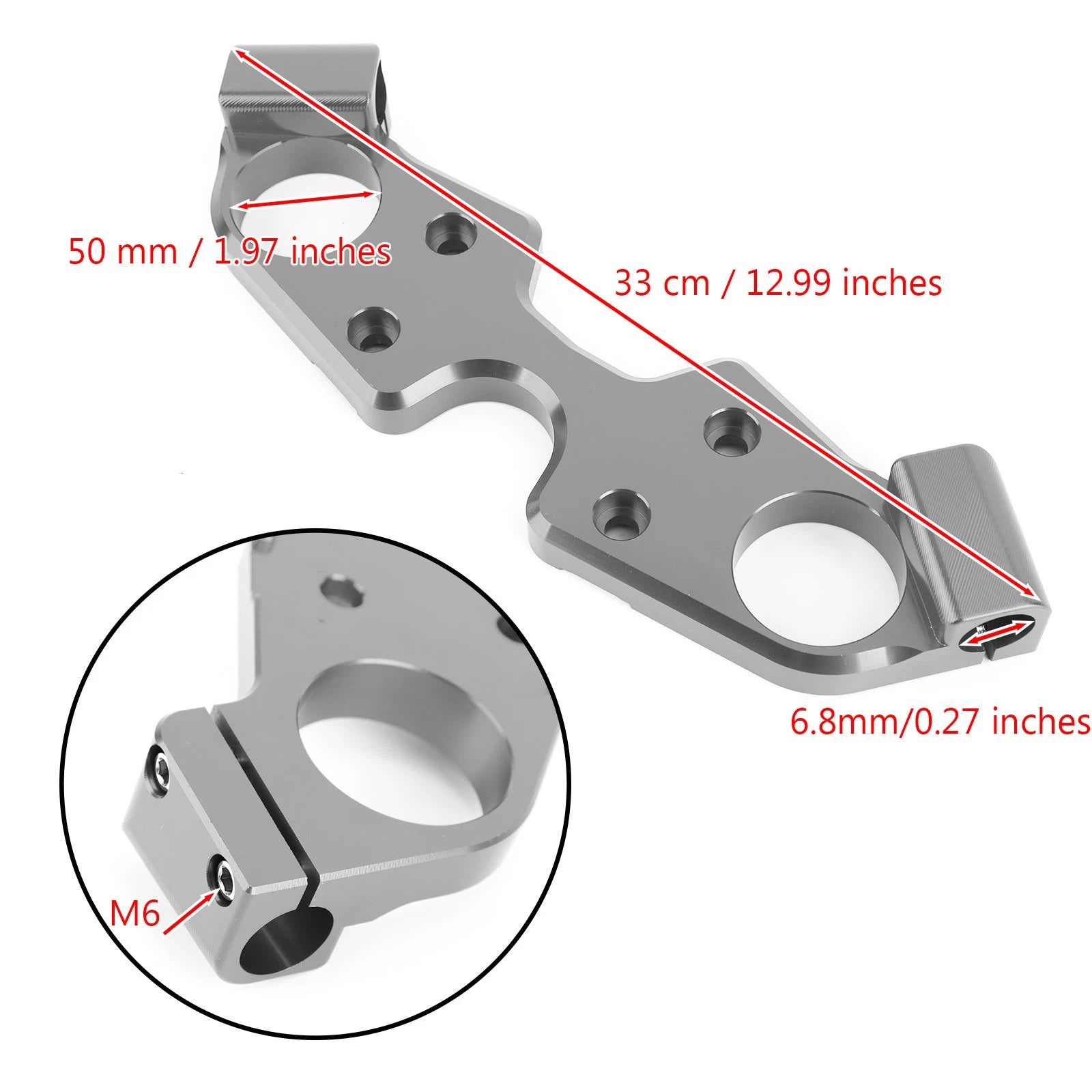 Lowering Triple Tree Front Upper Top Clamp for Suzuki GSX1300R (2008–2020)