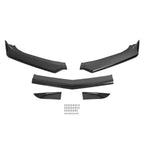 3PCS Front Bumper Lip Spoiler for Chevy Camaro (2016–2024) Carbon Look
