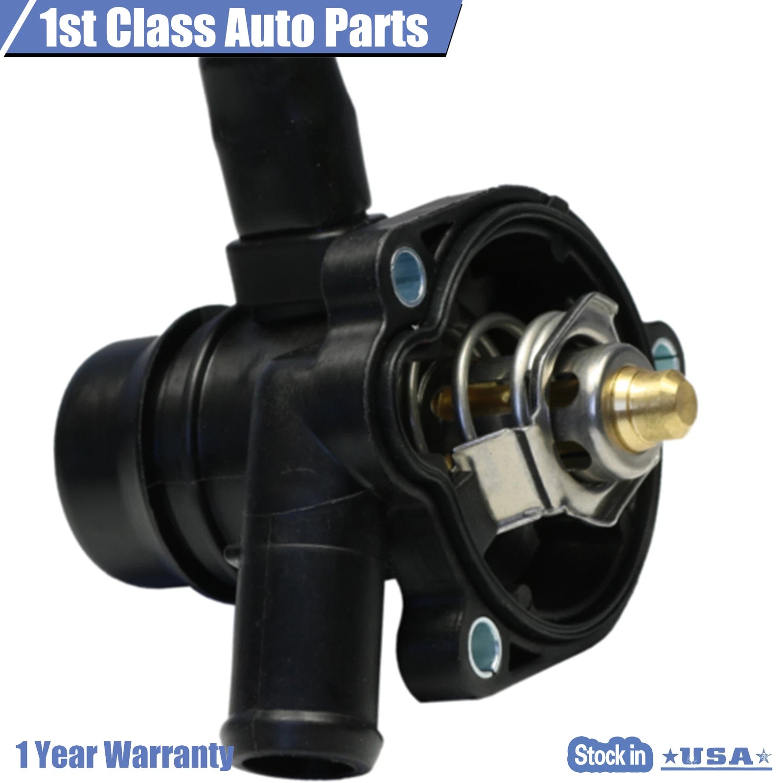 Engine Coolant Thermostat with Water Inlet for Buick Encore Chevrolet Cruze (2013–2020)