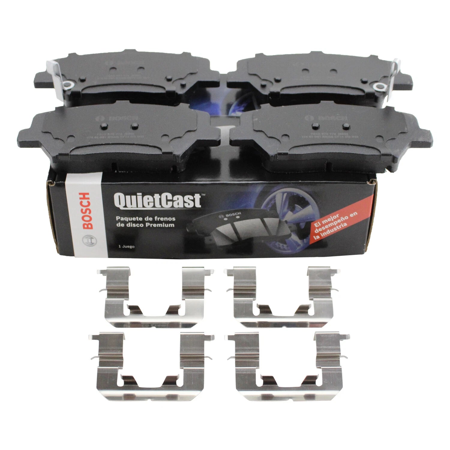 Bosch QuietCast Front Ceramic Brake Pads for Hyundai Azera Santa Fe Kia Sorento (2006–2019)