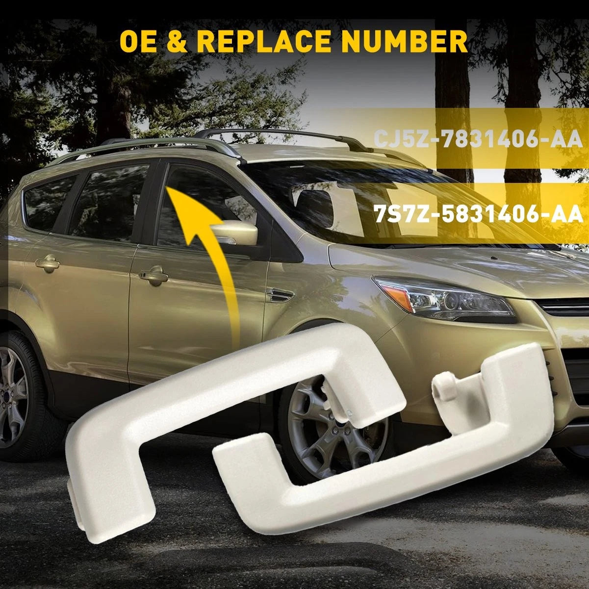 Front Rear Roof Grab Handle for Ford Escape (2013–2019) CJ5Z-7831406-AA