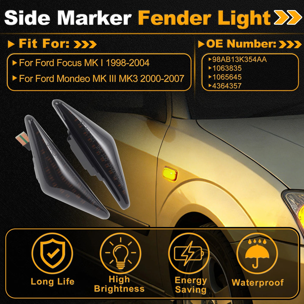 Side Marker Fender Light 98AB13K354AA/1063835 for Ford Focus (1998–2004)