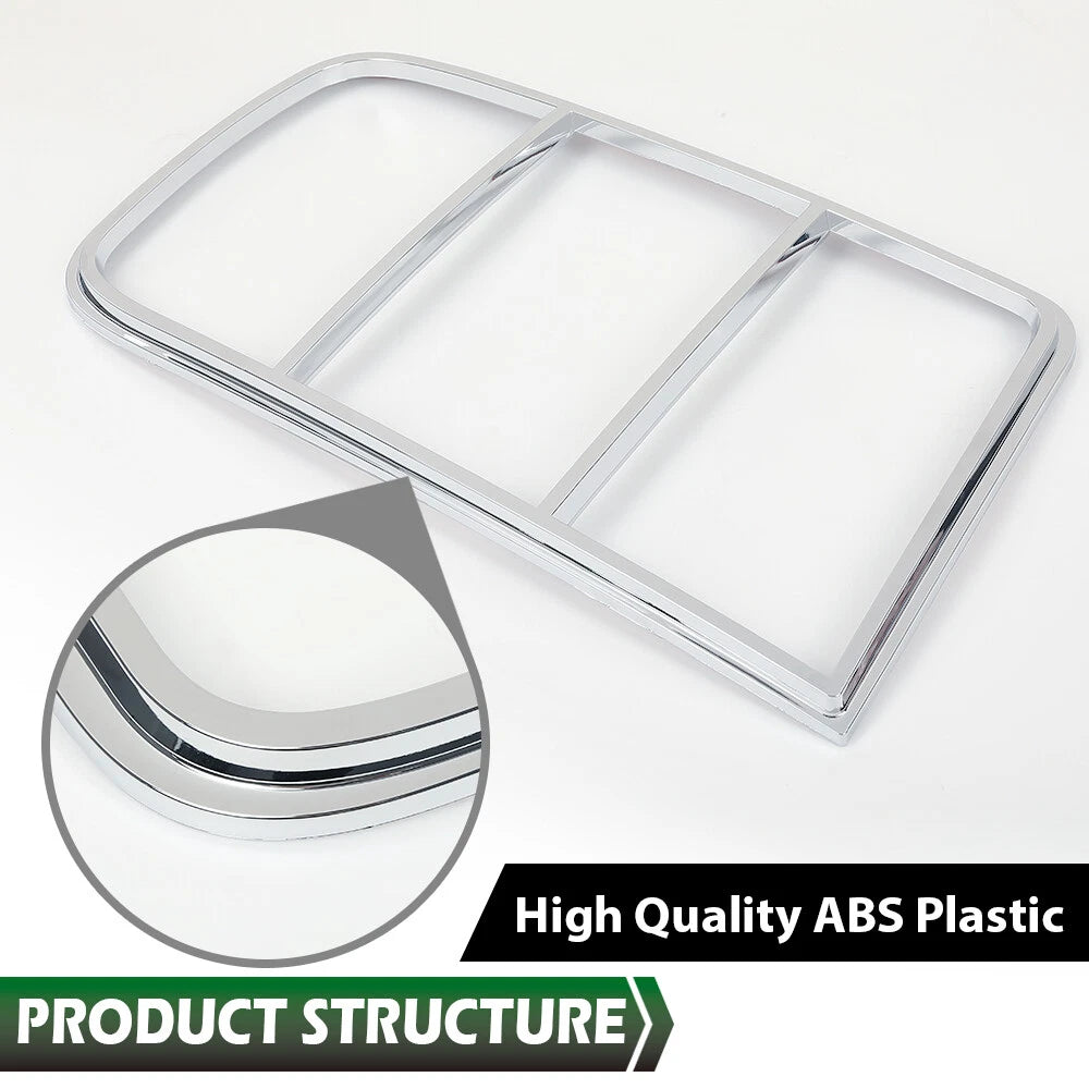 Set of 2 Tail Light Bezel Covers for Ford Mustang (2005–2009) Silver