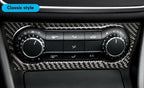 Real Carbon Fiber Center Console AC Switch Trim Decal for Mercedes A180 (2013-2018)