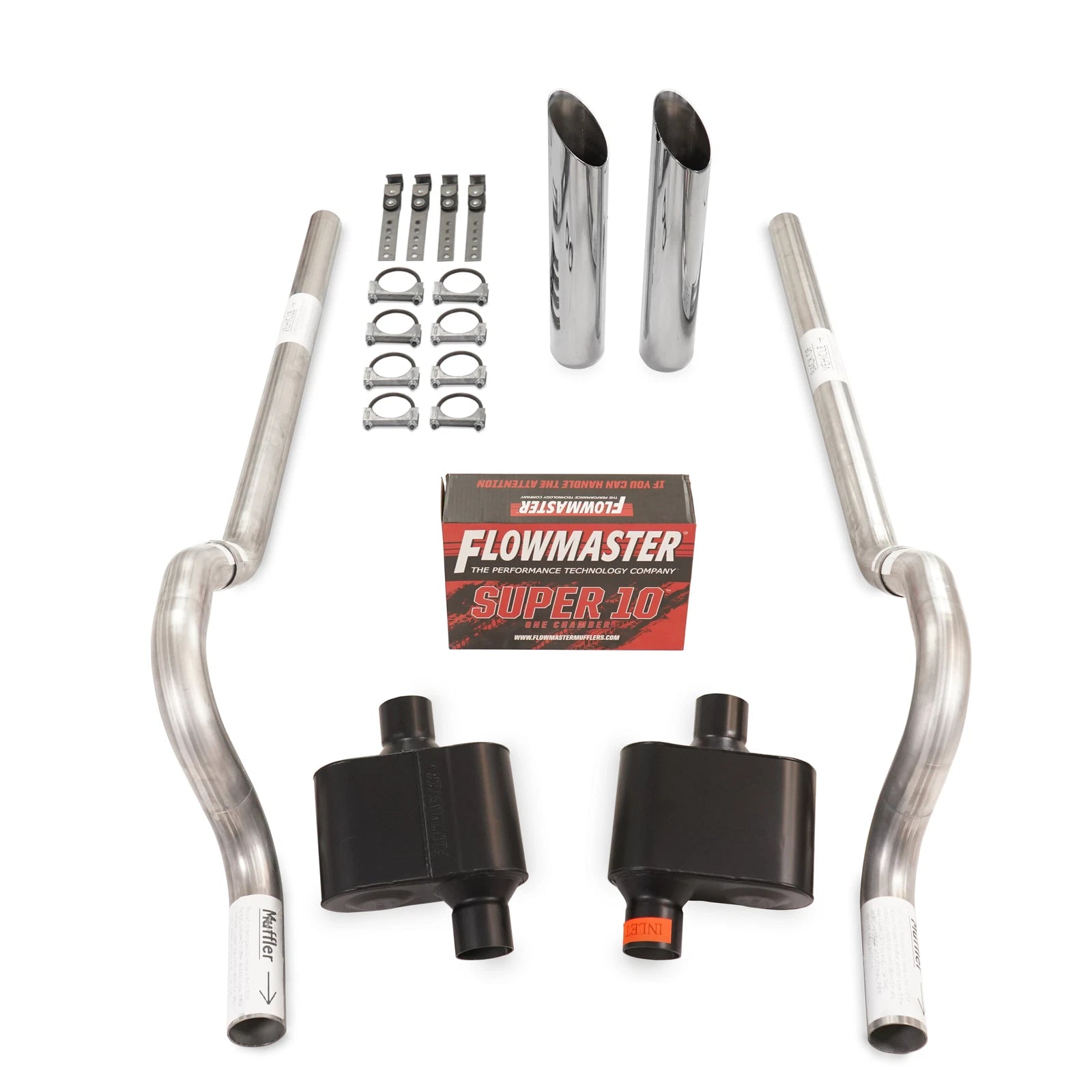 2.5" Dual Exhaust Kit for Mopar B Body (1962–1974) - Flowmaster Super 10 Rear Exit
