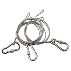 Stainless Steel Portable Wire Rope Lock Set with Eyelets for Safety Use