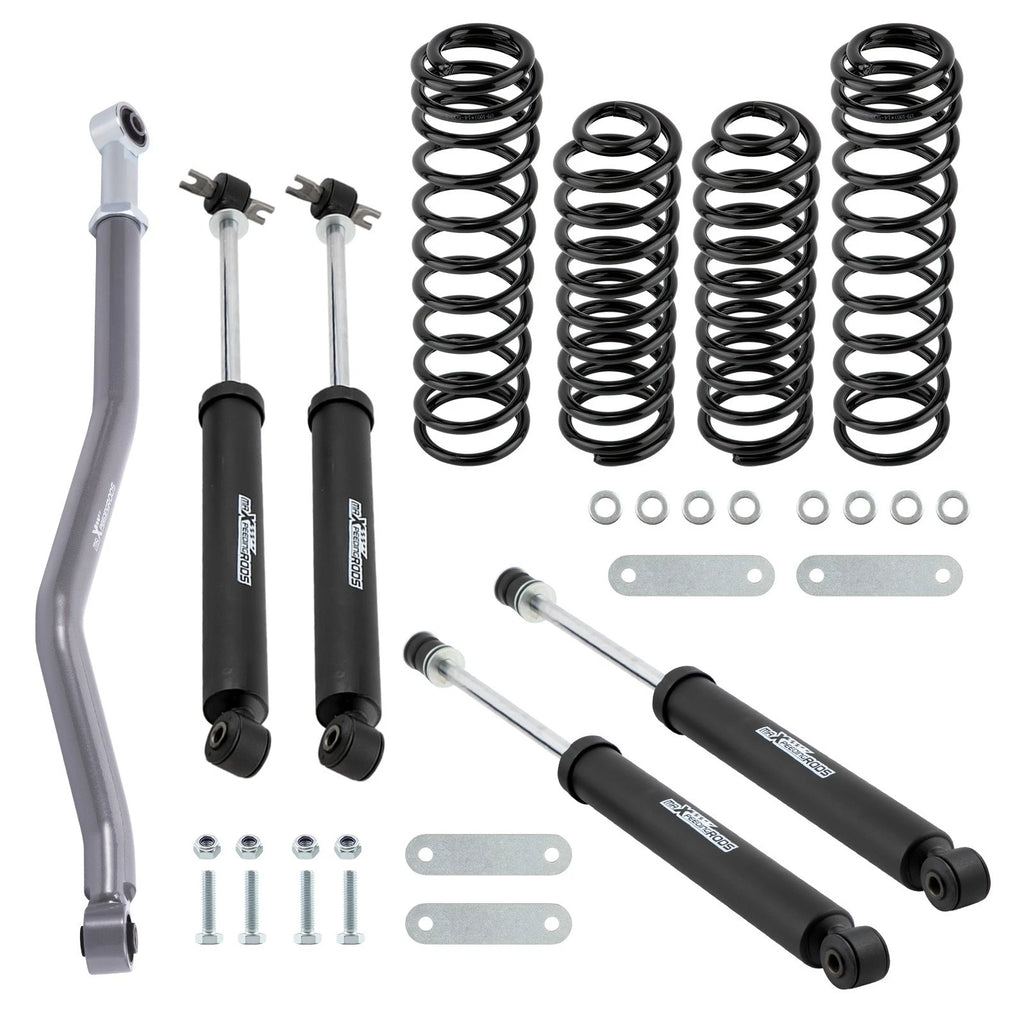 2.5" Suspension Lift Kit + Front Track Bar for Jeep Wrangler JK (2007–2018)