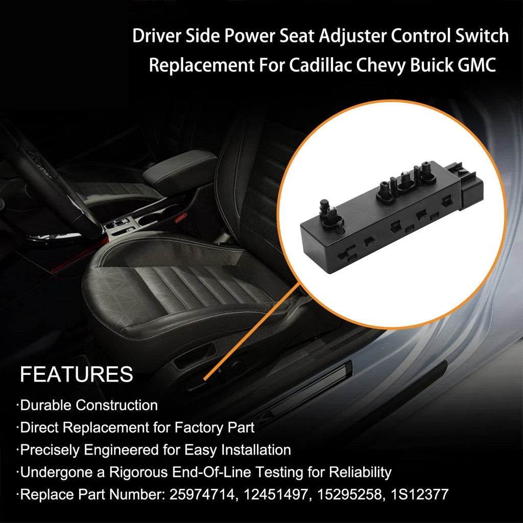 Power Seat Control Switch for Chevy Equinox (2010-2020)