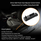 Power Seat Control Switch for Chevy Equinox (2010-2020)
