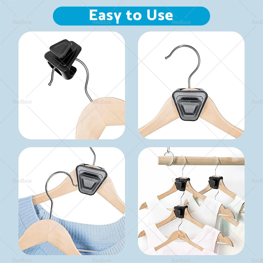 18PCS Space Saving Hanger Hooks for Organizing Closets (Fits All Models)