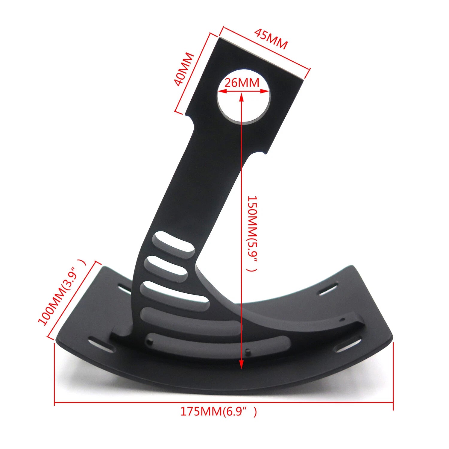 Curve license plate bracket for Kawasaki ZX-R6/ZX-6R RR(636)/ZX-7/ZX-7R (1995–2009)