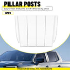 6X Chrome Pillar Posts Window Trim for Chevrolet Silverado 1500 (2019–2024)