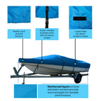 Heavy Duty Trailerable Boat Cover for Sea Ray Express Cruiser 215