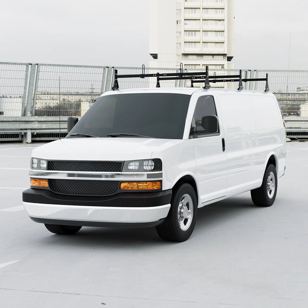 3X Steel Ladder Roof Racks for Chevy Express Van (1996-Present)