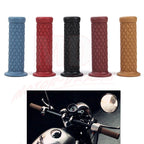7/8" Rubber Handlebar Grips for Motorcycle Bike Cafe Racer ATV (Fits Various)