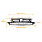 Chrome Front Upper & Lower Honeycomb Grille for Honda CR-V (2010-2011)