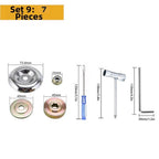 Trimmer Head Adapter Kit 4X for Handheld Lawn Mowers (47mm, 45mm)