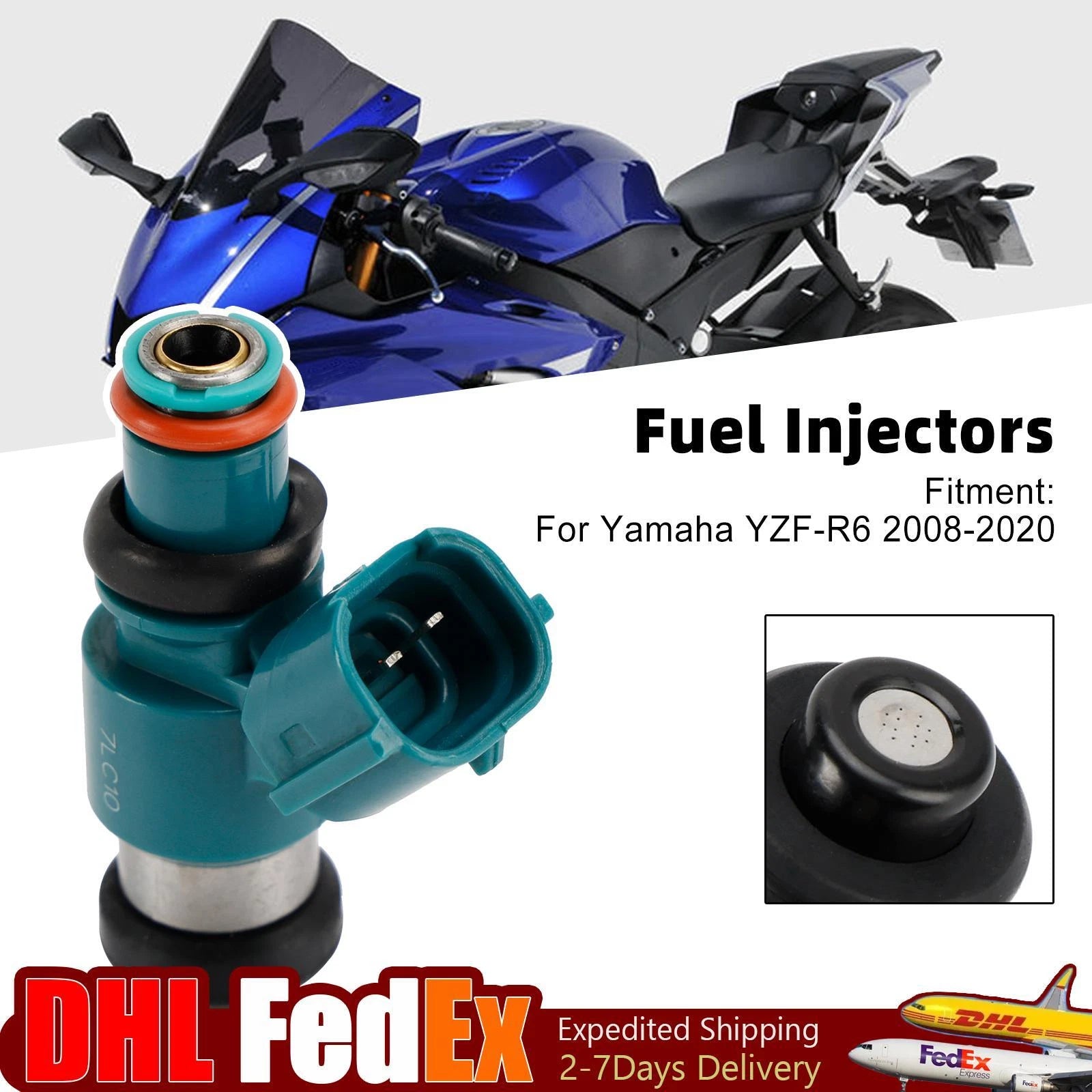 Fuel Injectors 13S-13761-00-00 for Yamaha YZF-R6 (2008–2020)