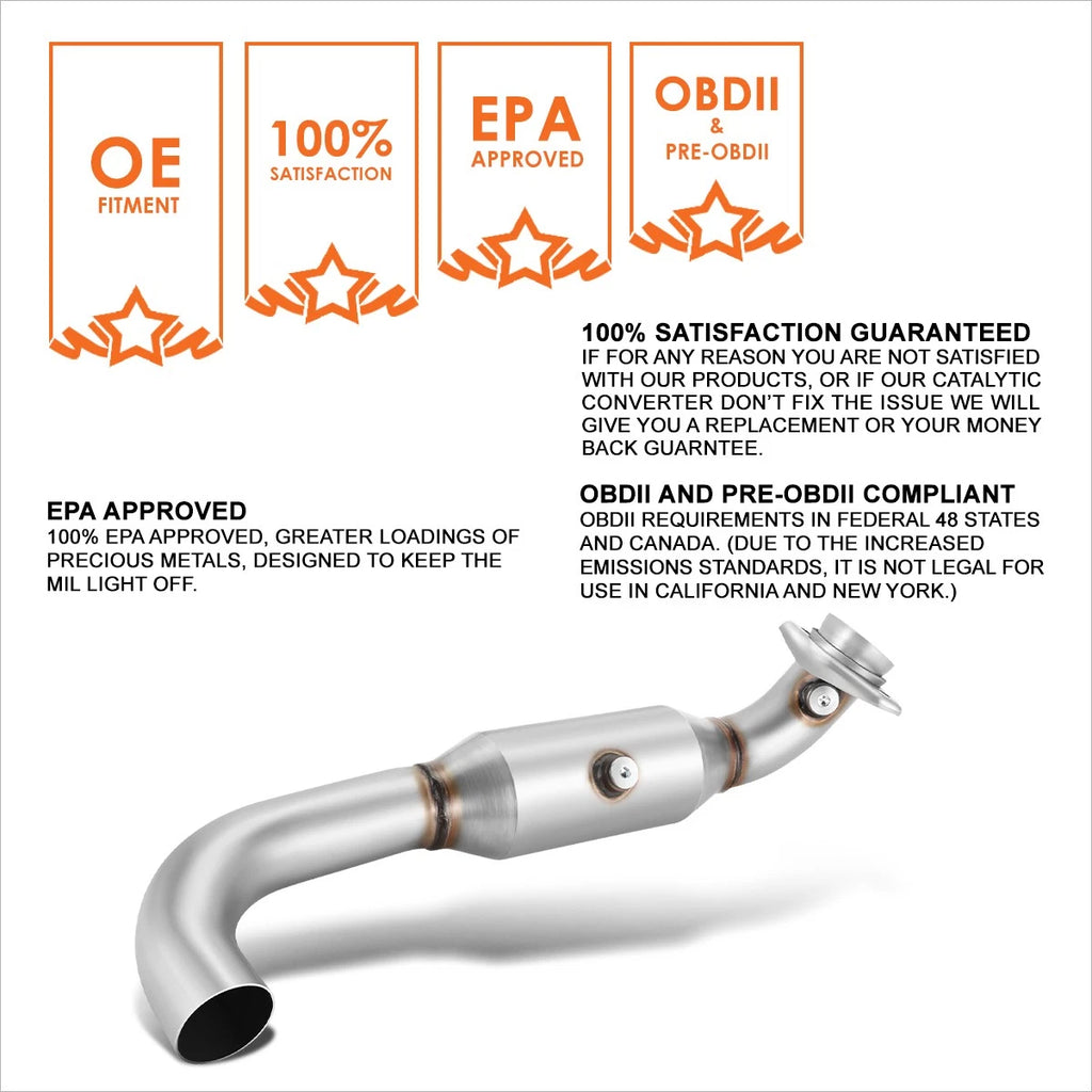 OE Style Left Catalytic Converter for Expedition F-150 Navigator (2007–2014)