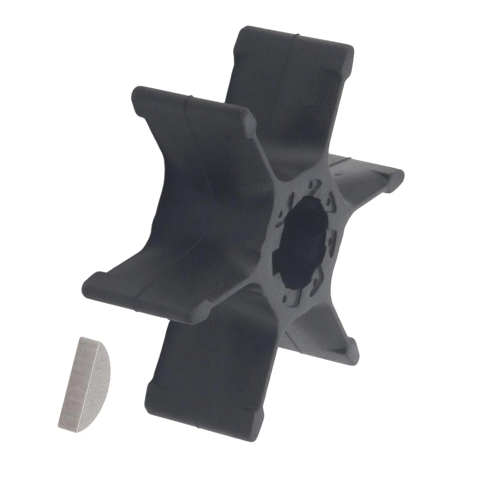 Water Pump Impeller & Key for Yamaha 2-Stroke 40 HP Outboard (1990–2000)