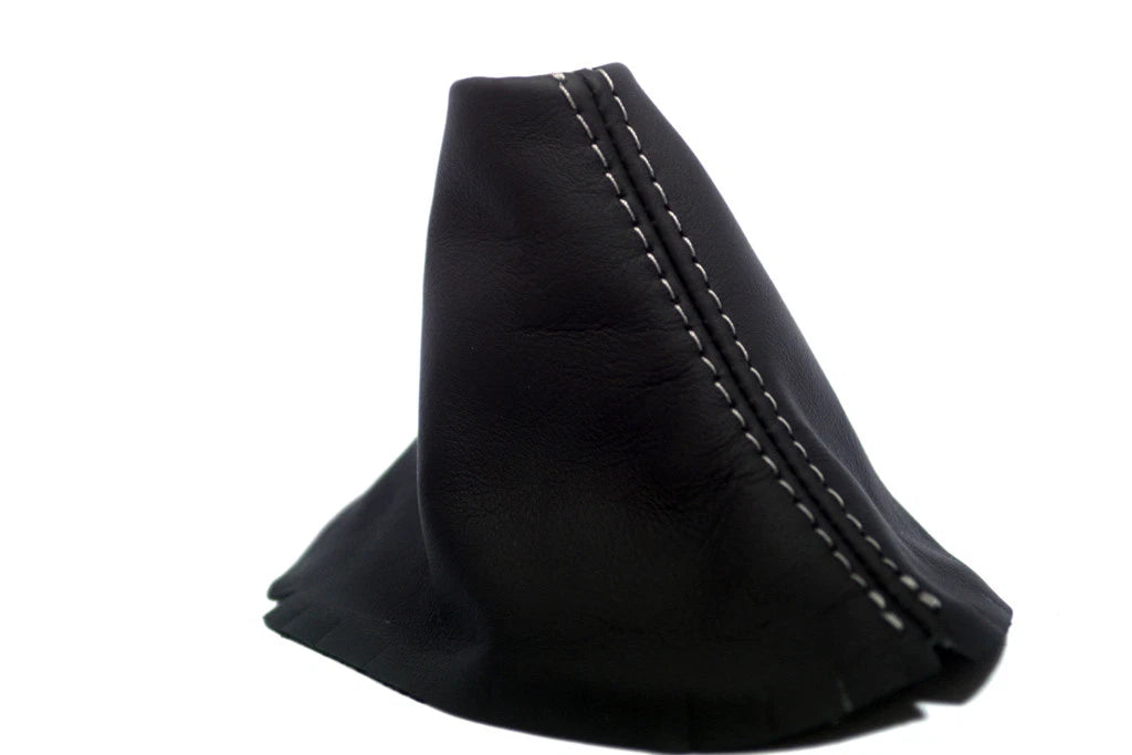 Manual Shift Boot for Ford Mustang (2015–2020) Gray Stitch Leather Synthetic