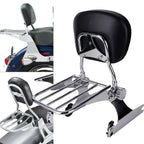 Detachable Backrest Sissy Bar Luggage Rack for Harley Dyna FXD FXDX FXDC (2002–2005)
