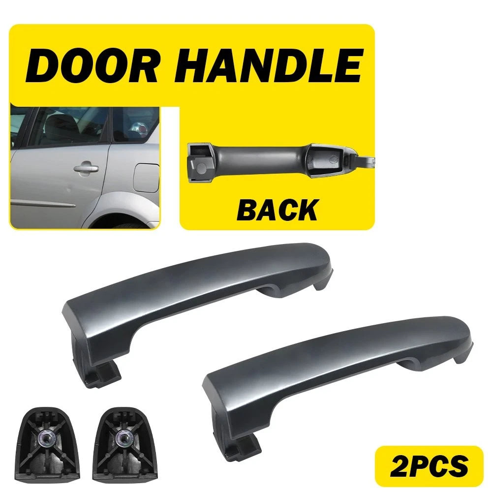 2X Rear Exterior Door Handles for Toyota Yaris (2007–2011) 1G3 Gray H