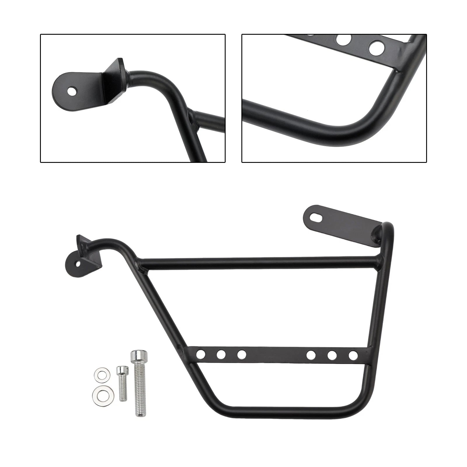 Saddlebag Support Mounting Bracket Racks Black Left for Guzzi V7 (2021–2024)