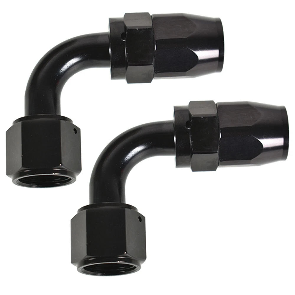 2X 10AN Swivel Hose End Fitting Elbow for Oil/Fuel/Air Line