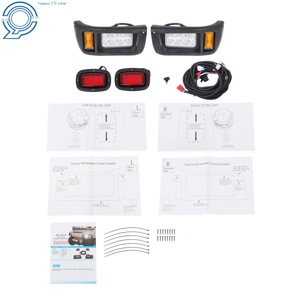 LED Headlights/Tail Lights Kit for Club Car DS (1993-Present)