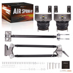 Universal Air Suspension Bags Weld-On Triangulated 4 Link Kit 2500 3" Axle