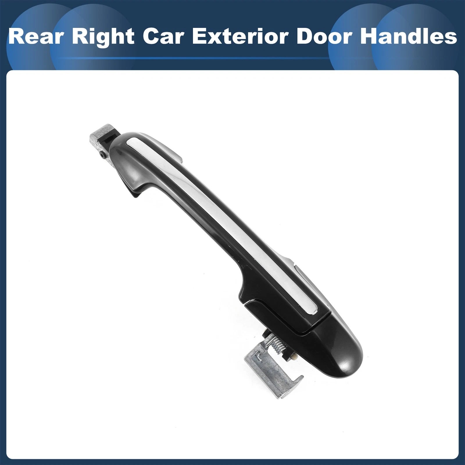Rear Right Door Handle No. 72640SDET01 for Honda Accord  Silver Tone