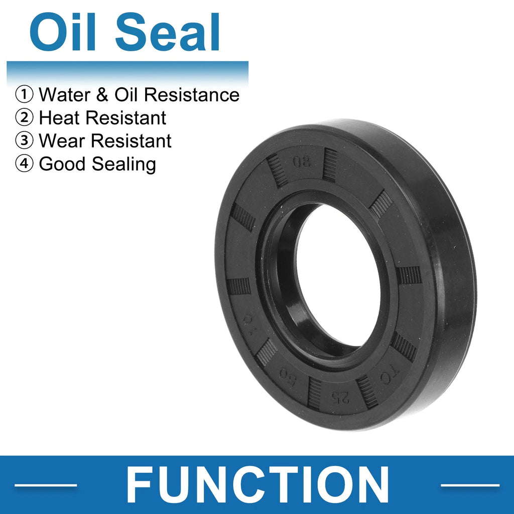 Set of 5 Oil Seal Rotary Shaft Seal 25x50x10mm for Various Models