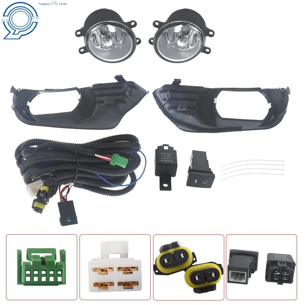 Set of 2 Clear Bumper Fog Lights for Toyota Camry (2007–2009)