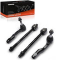 Set of 4 Front Inner & Outer Tie Rod Ends for Chevrolet Malibu (2013–2015)