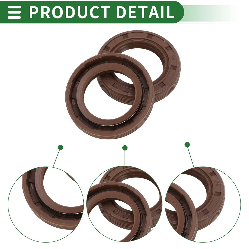 Set of 5 Oil Seals FKM Rubber 25x40x7mm for High Pressure