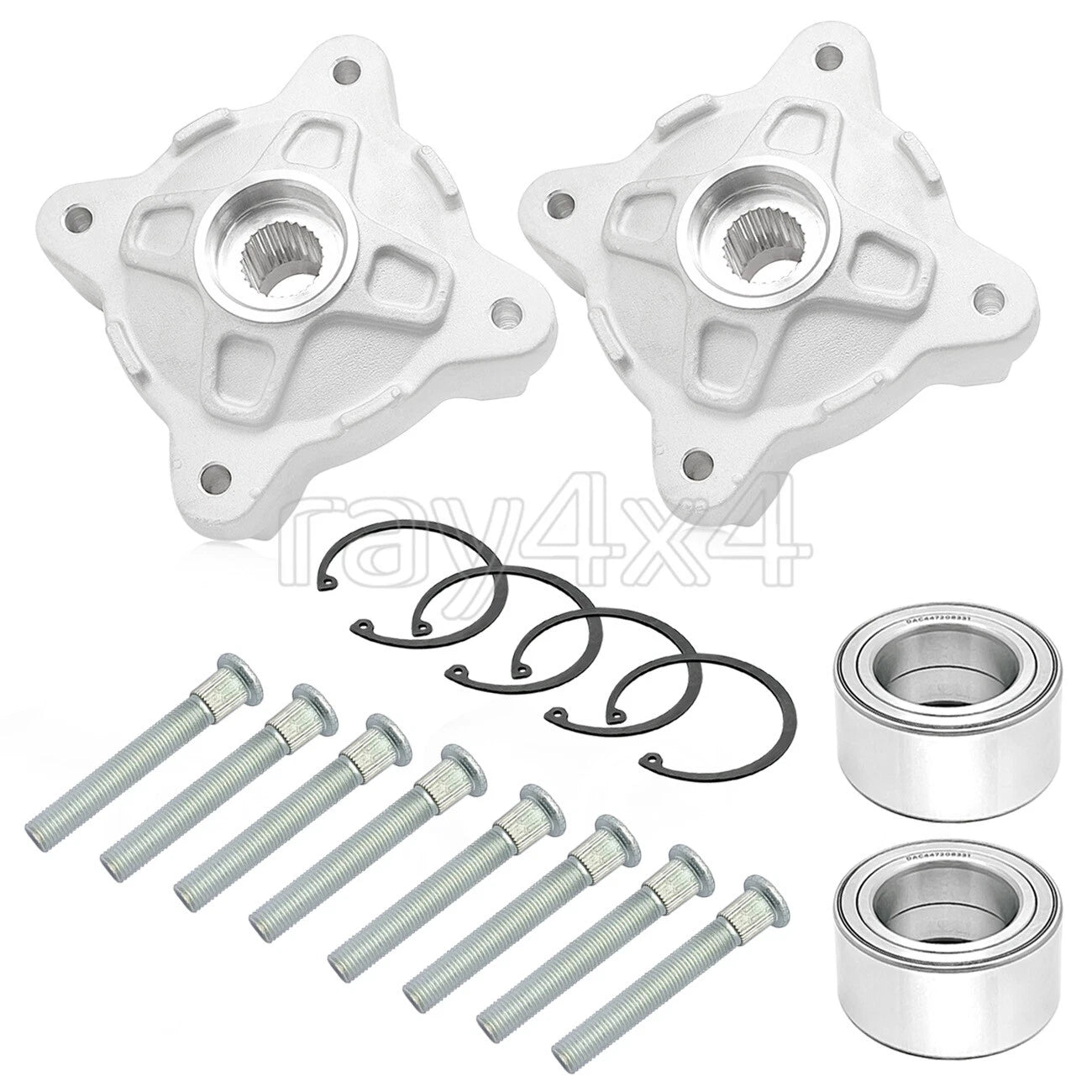 Front Wheel Hubs & Bearings & Studs for Polaris RZR 570 800 RZR S 800 (2008–2014)