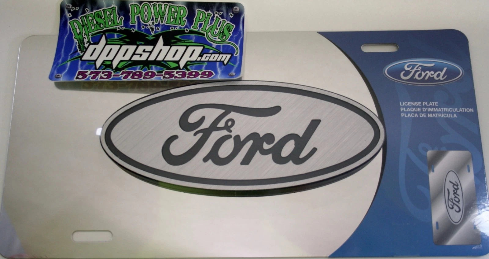 3D Stainless Steel License Plate Emblem for Ford Pickup Truck