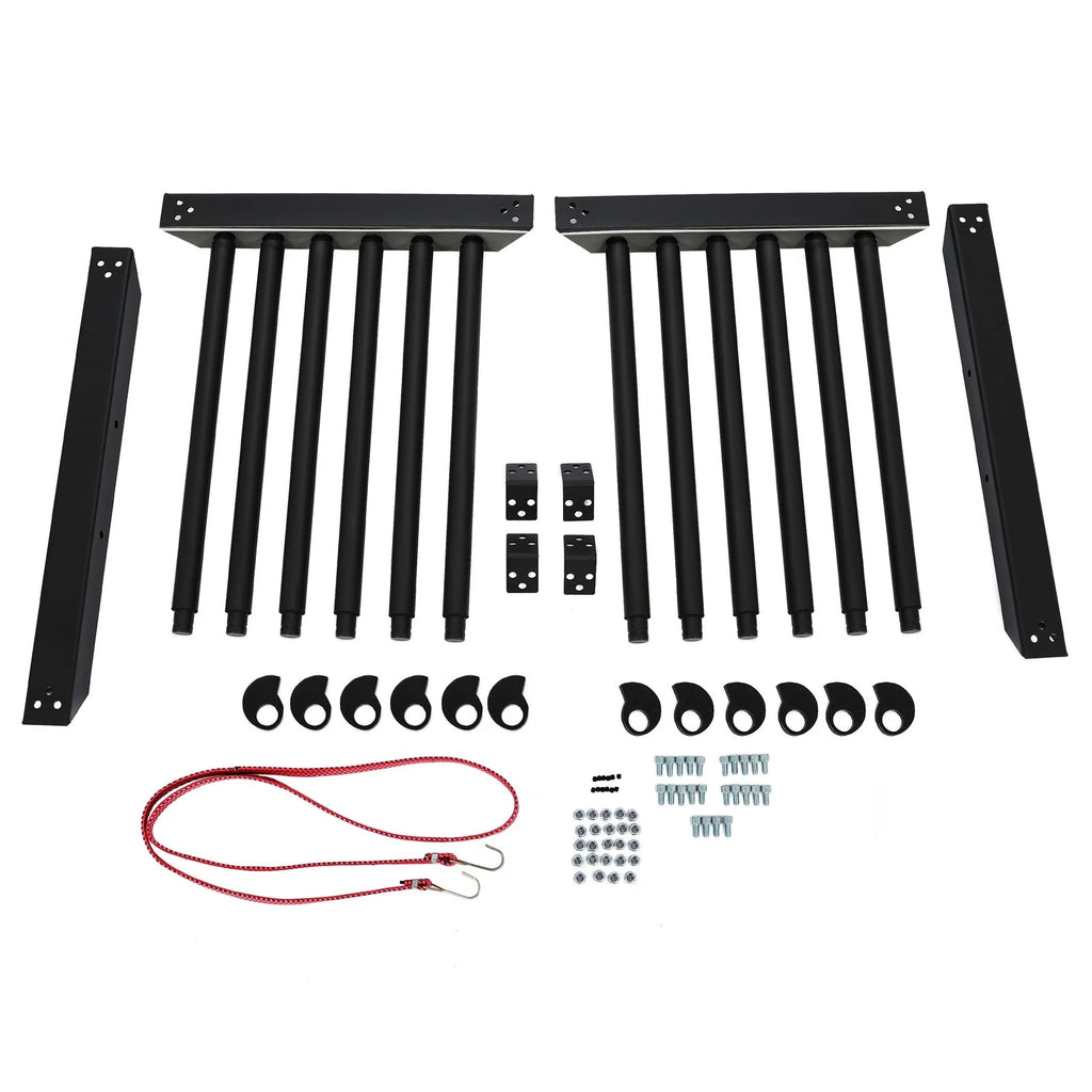 Black Steel Windshield Rack for Auto Glass Cargo (5 Lite)