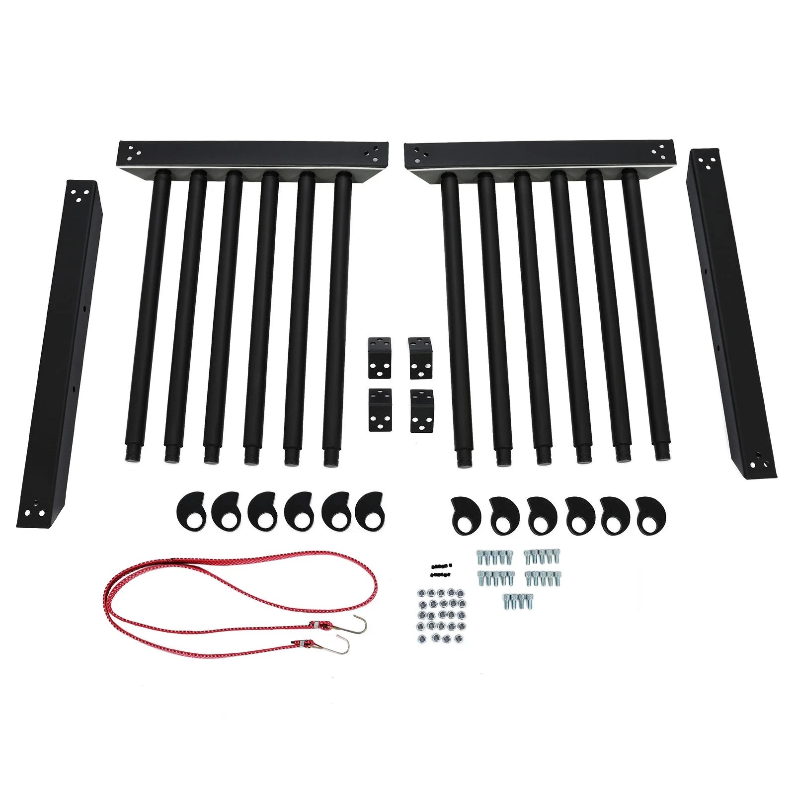 Black Steel Windshield Rack for Auto Glass Cargo (5 Lite)